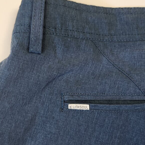 LINKSOUL Men's Navy Blue Boardwalker Hybrid Performance Shorts sz 40 - Picture 6 of 10